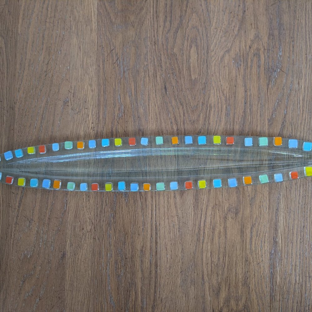 Glass Olive Dish or Art Piece